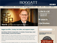 Tablet Screenshot of hoggattlaw.com